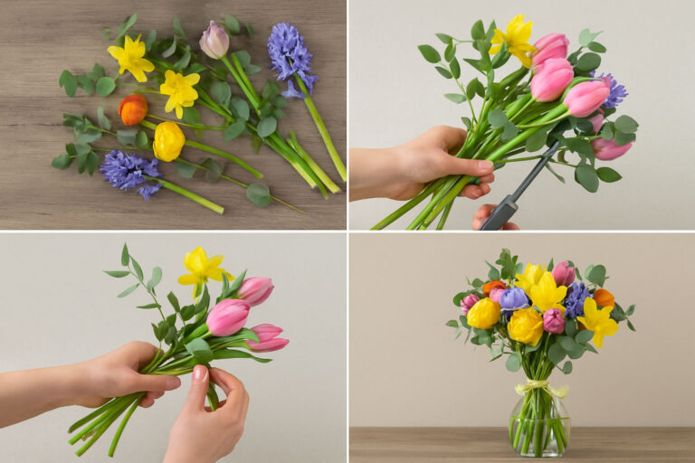 Kompozycja z kwiatów sezonowych